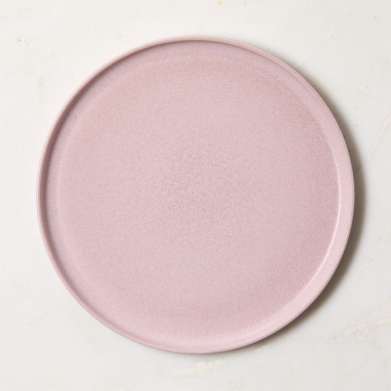 Drift 4-Piece Lilac Dinnerware Set with Pasta Bowl with Reactive Glaze