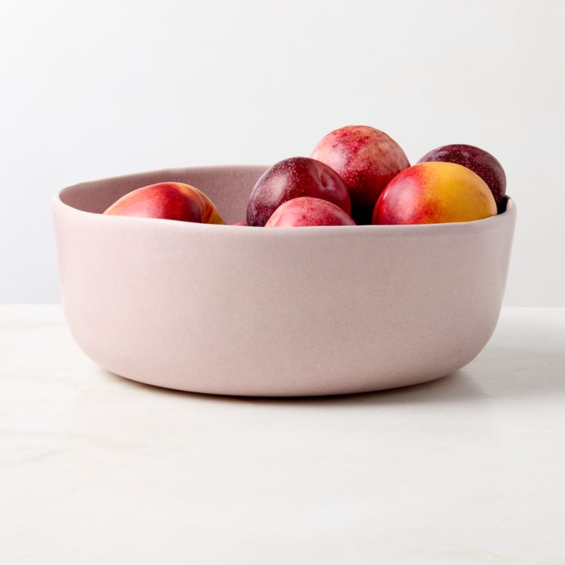 View Drift Lilac Serving Bowl with Reactive Glaze details