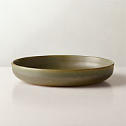Drift Green Soup Bowls with Reactive Glaze Set of 6