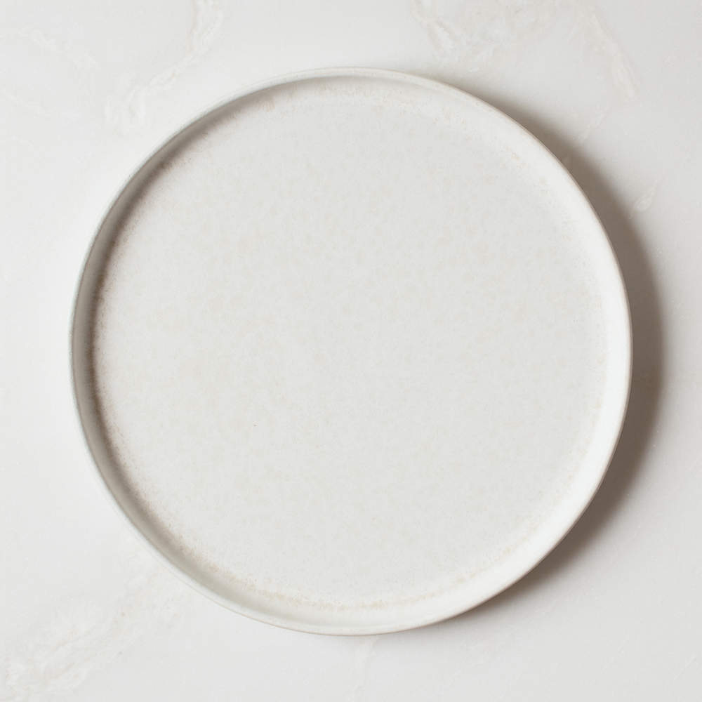 Drift Reactive Ivory Dinner Plate