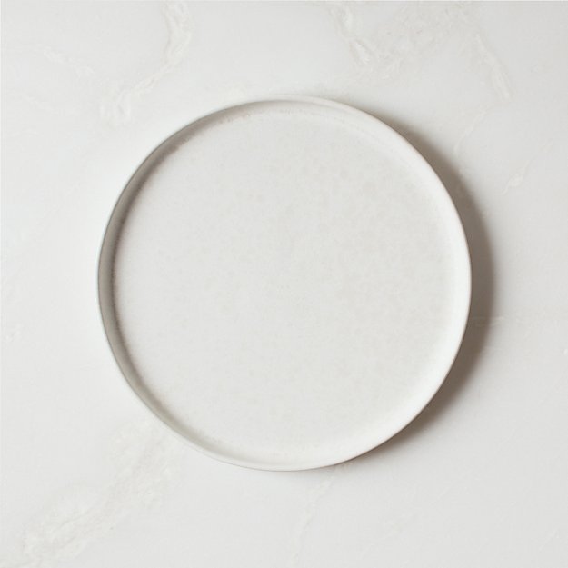 Crate & Barrel CB2 シンプルな白い長方形の大皿　4枚 Bennett White Bone China Square Dinner Plate + Reviews | Crate