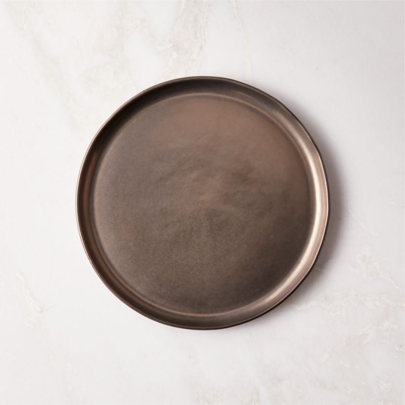 View Drift Bronze Salad Plate with Reactive Glaze details