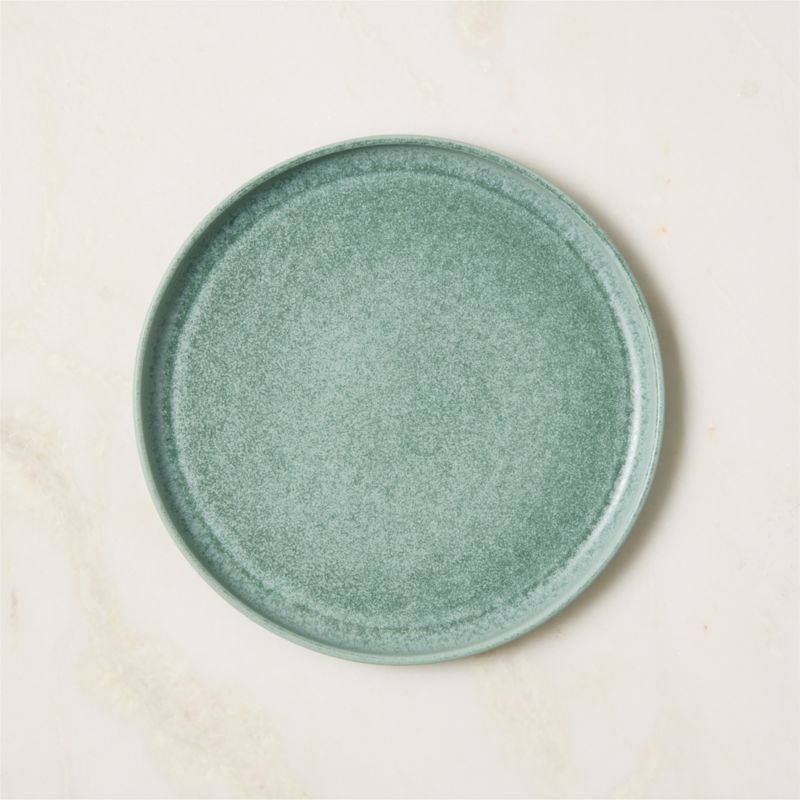 View Drift Light Teal Salad Plate with Reactive Glaze details