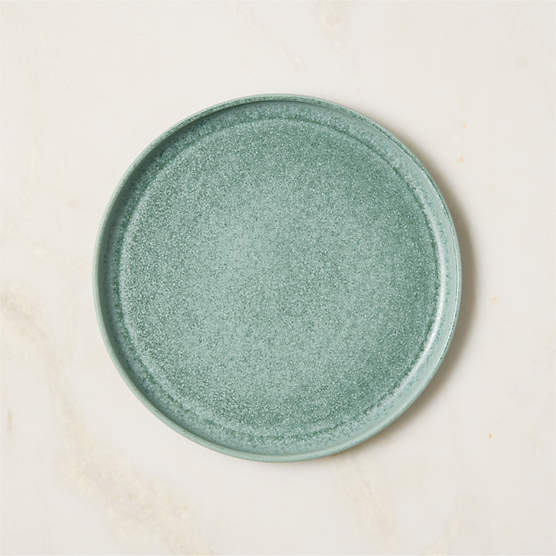 Drift Light Teal Salad Plate with Reactive Glaze