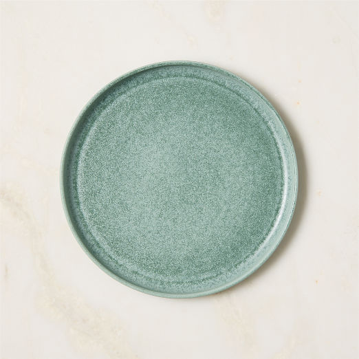 Drift Light Teal Salad Plate with Reactive Glaze