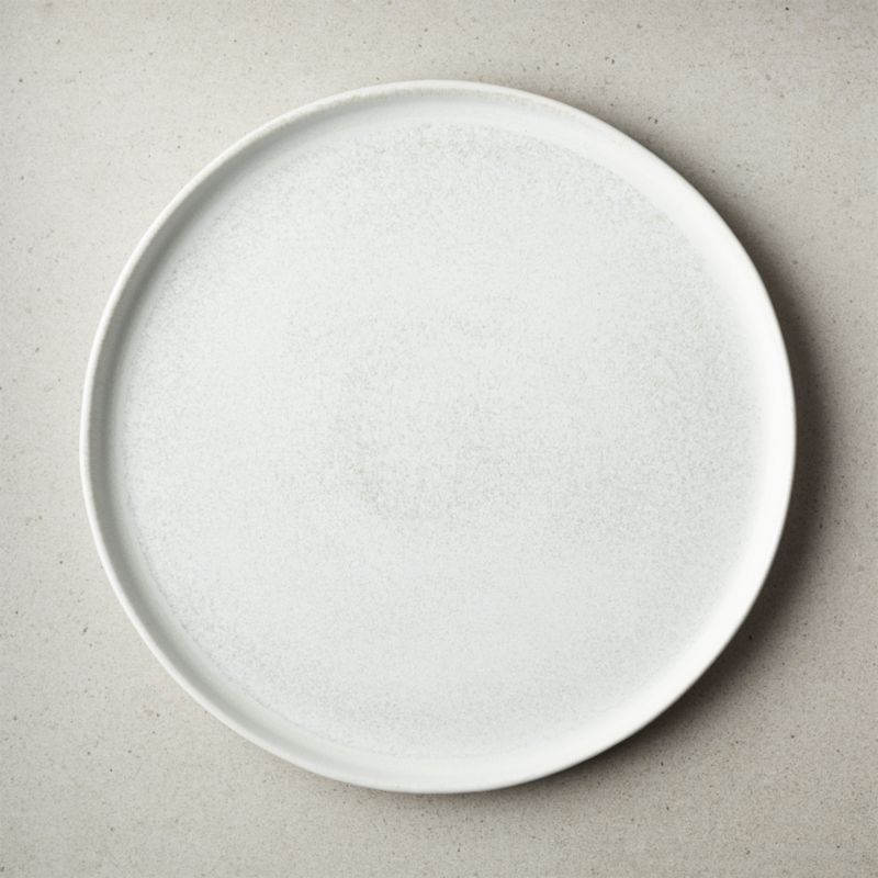 Shop Drift Reactive Silver Grey Dinner Plate from CB2 on Openhaus