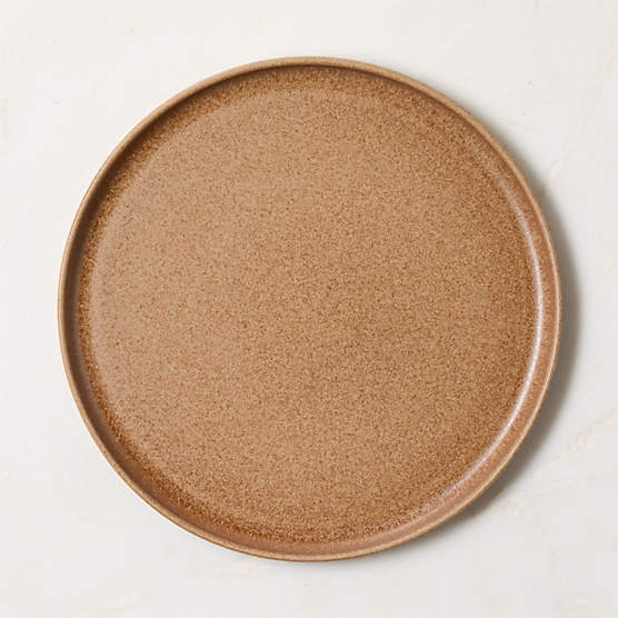 Drift Tan Dinner Plate with Reactive Glaze