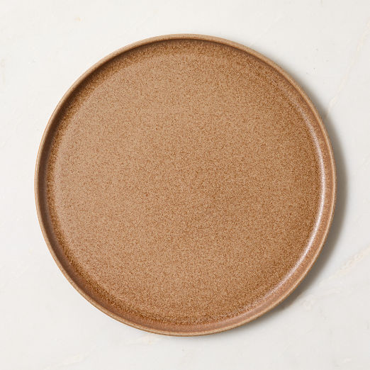 Drift Tan Dinner Plate with Reactive Glaze