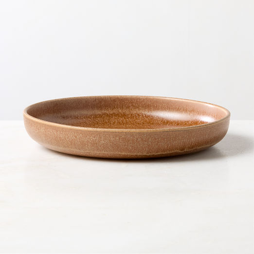 Drift Tan Pasta Bowl with Reactive Glaze