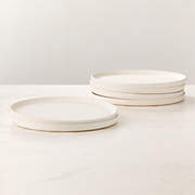 Drift Ivory Dinner Plates with Matte Reactive Glaze Set of 6 + Reviews | CB2