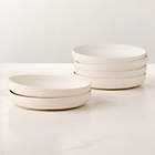Drift Ivory Pasta Bowls with Matte Reactive Glaze Set of 6