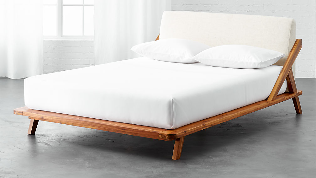 Drommen Wooden Bed Cb2