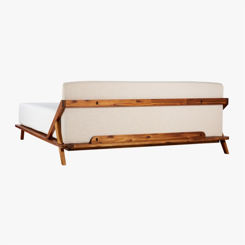 Drommen Acacia Wood Platform King Bed - image 6 of 10