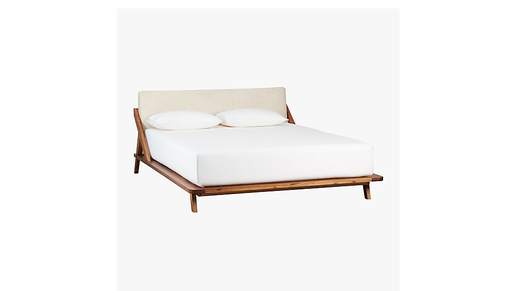 Drommen Wood King Bed Reviews Cb2