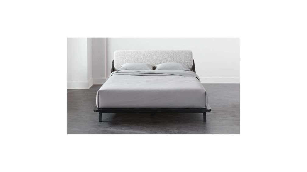 Drommen Black Queen Bed + Reviews CB2 Canada