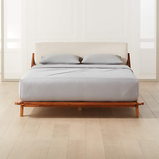 Drommen Wooden Bed Cb2, How To Add Padding Wood Headboard In Revit