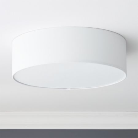 Drum Flush Mount Light 19 75 Reviews Cb2