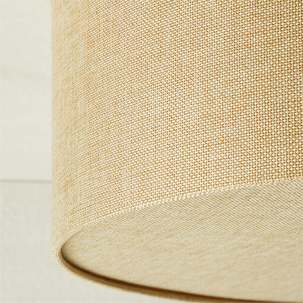 jute flush mount light