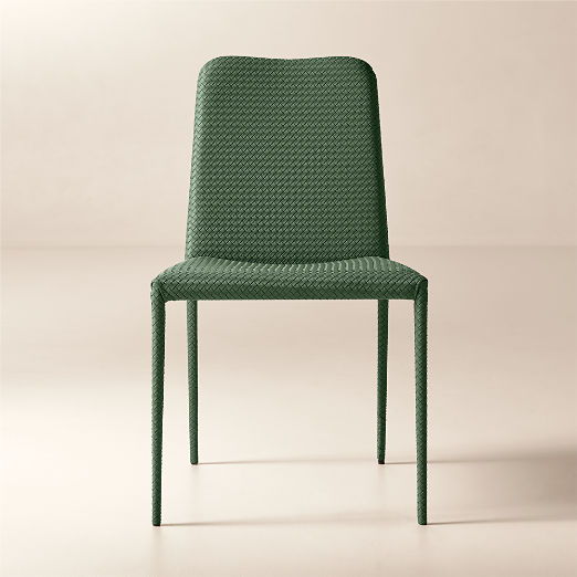 Duke Green Vegan Leather Armless Dining Chair