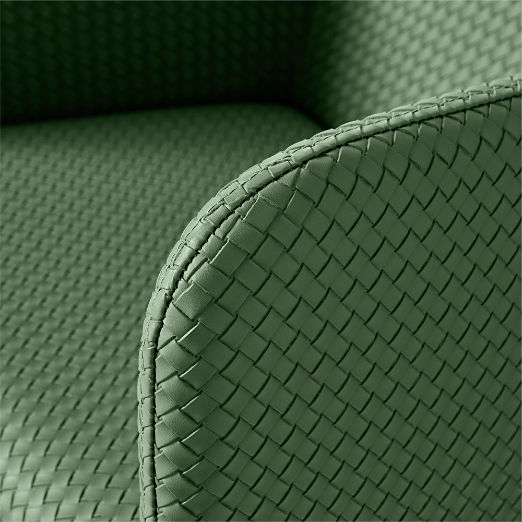 Duke Green Vegan Leather Dining Armchairs Set of 4