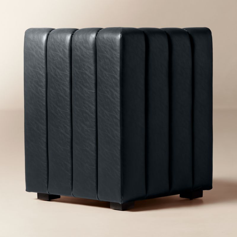 Duncan Black Leather Corner Dining Banquette - image 4 of 8