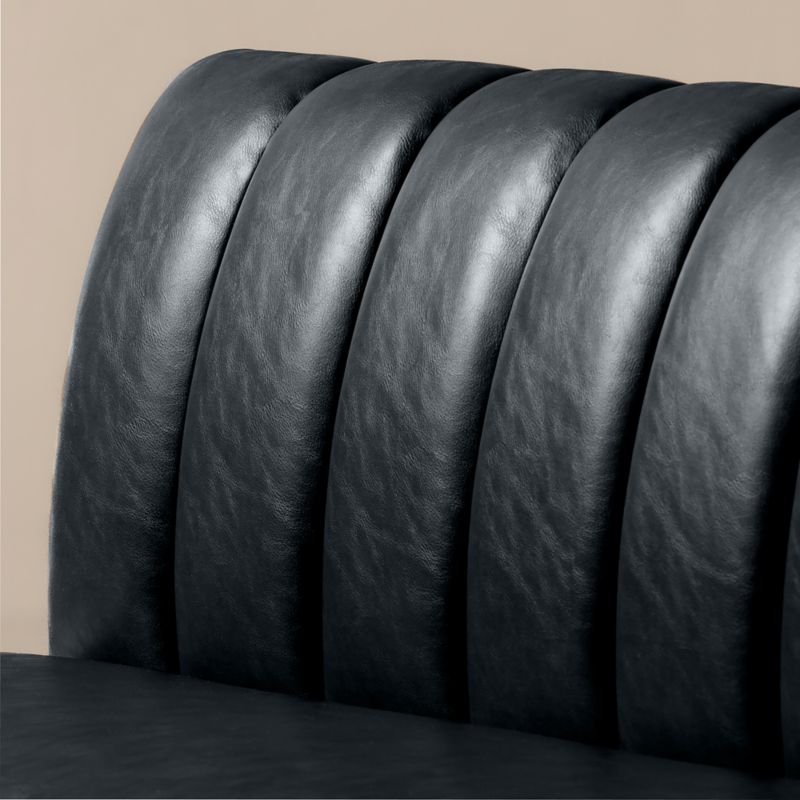 Duncan Black Leather Dining Banquette Bench - image 6 of 8