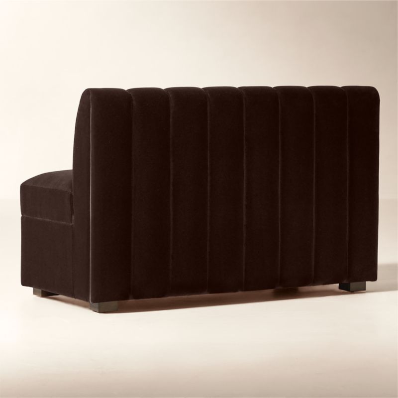 Duncan Dark Brown Velvet Dining Banquette Bench - image 4 of 10