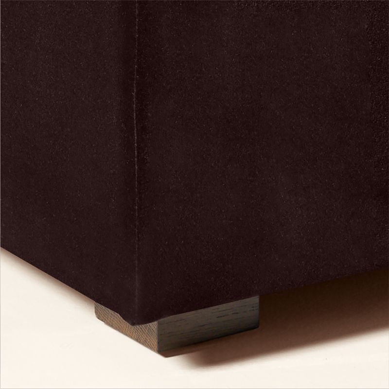 Duncan Dark Brown Velvet Dining Banquette Bench - image 5 of 10