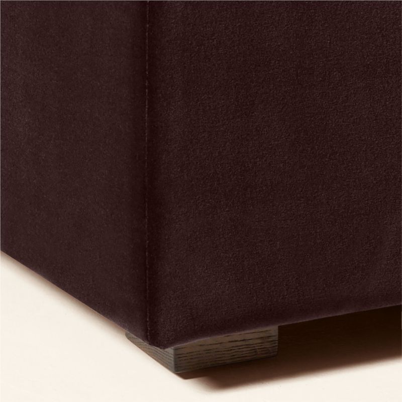 Duncan Dark Brown Velvet Corner Dining Banquette - image 5 of 10