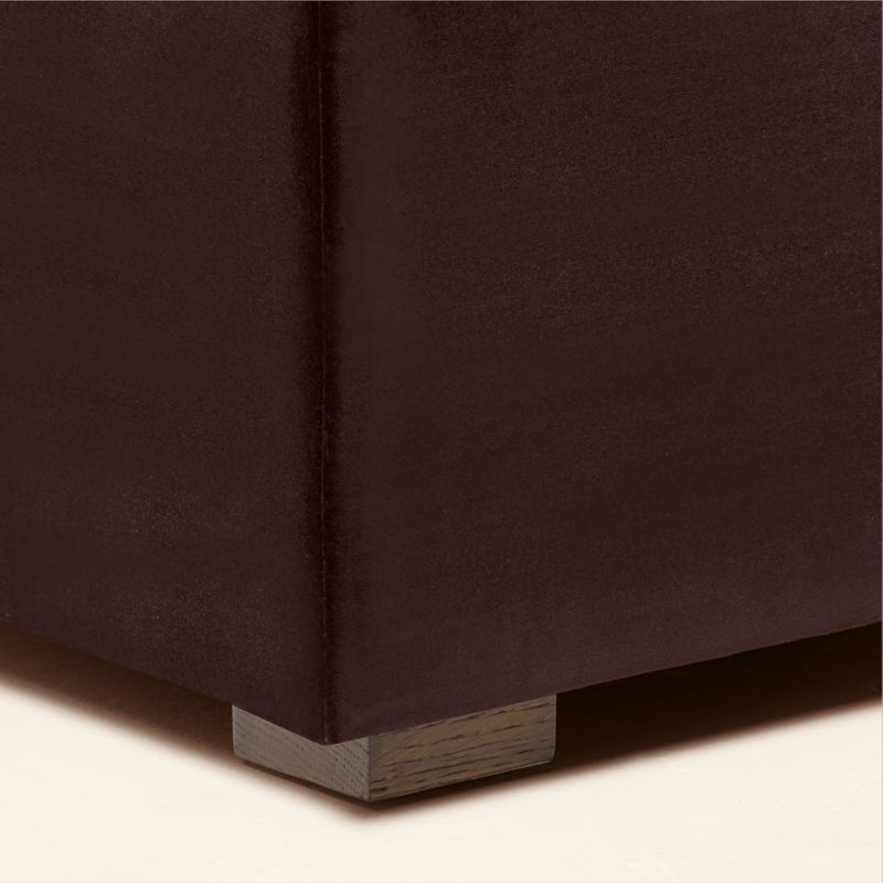 Duncan Dark Brown Velvet Single Dining Banquette - image 5 of 10
