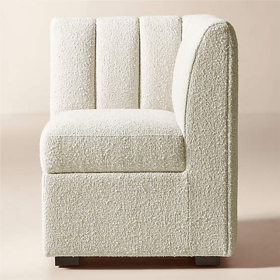 Duncan White Performance Fabric Corner Dining Banquette