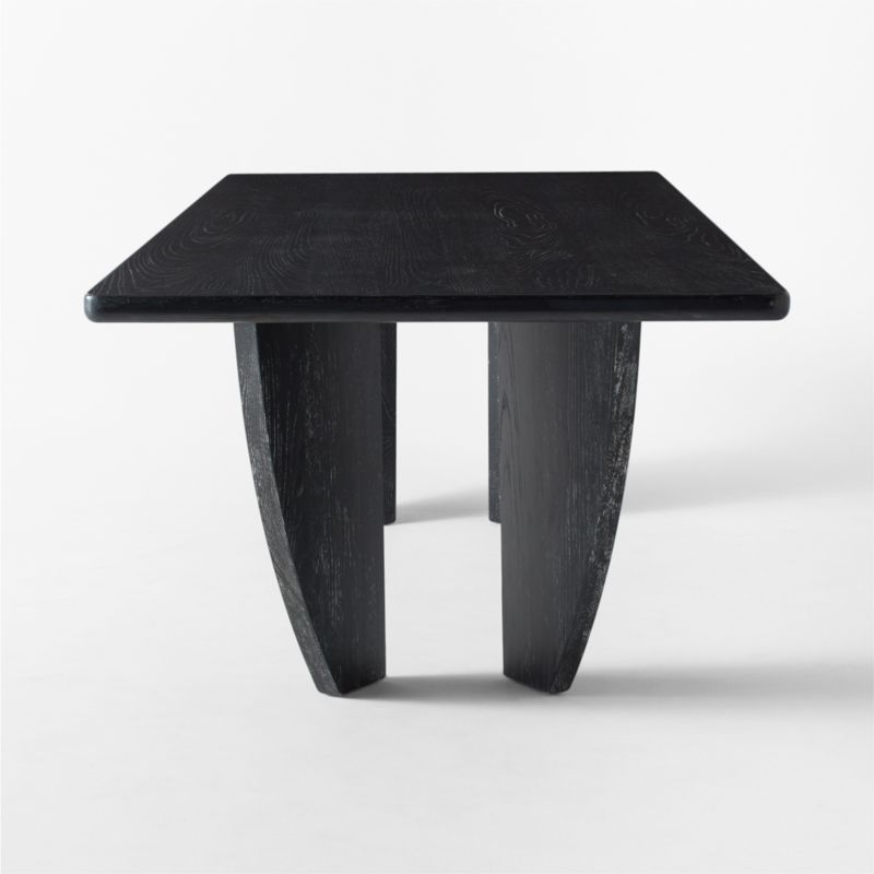 Dunn 107" Rectangular Black Ash Wood Dining Table - image 5 of 10