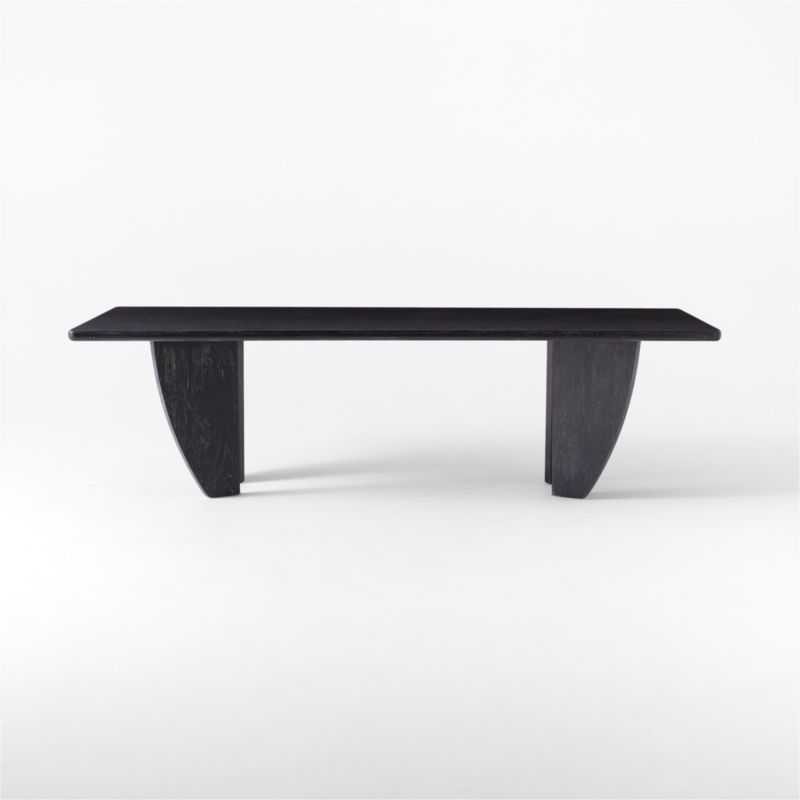 Dunn 107" Rectangular Black Ash Wood Dining Table - image 3 of 10