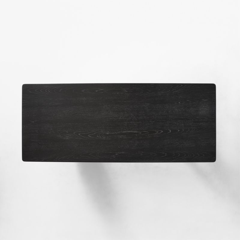 Dunn 107" Rectangular Black Ash Wood Dining Table - image 7 of 10