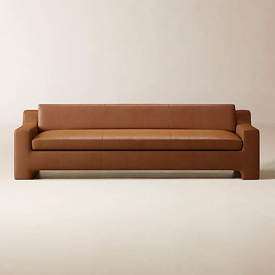 Durant 100" Leather Sofa