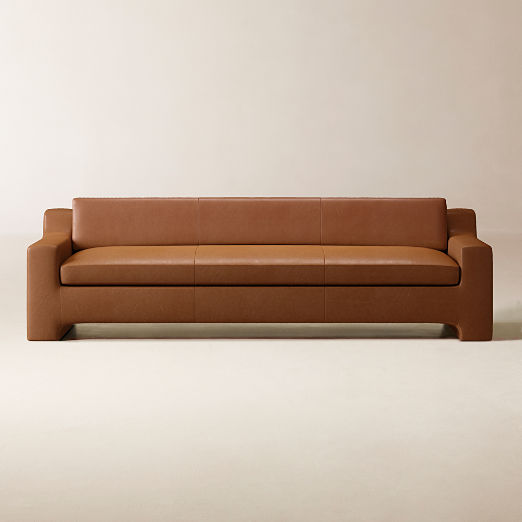 Durant 100" Leather Sofa