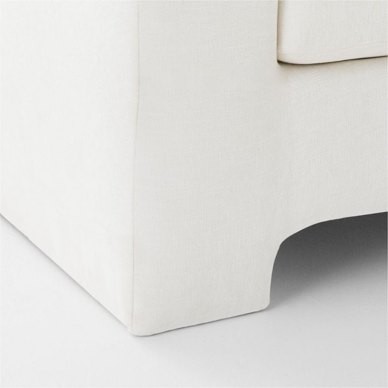 Durant 100" White Performance Fabric Sofa - image 6 of 8