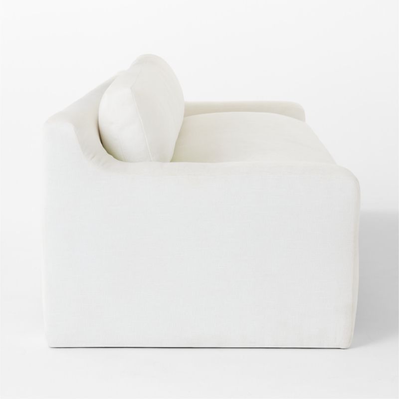 Durant 100" White Performance Fabric Sofa - image 4 of 8