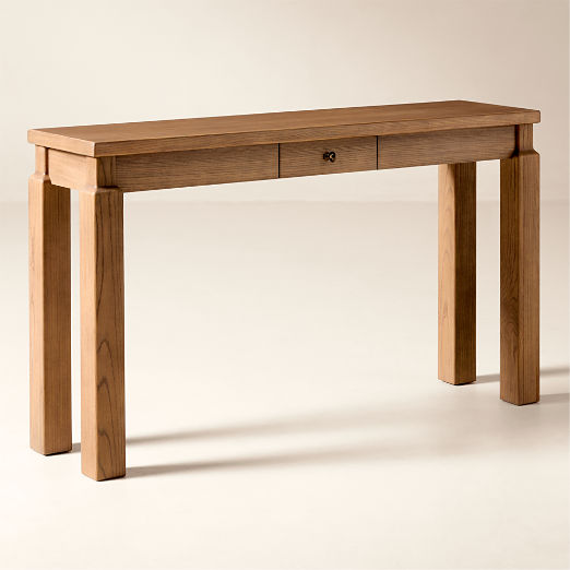 Daybreak 54" Light Ash Wood Console Table