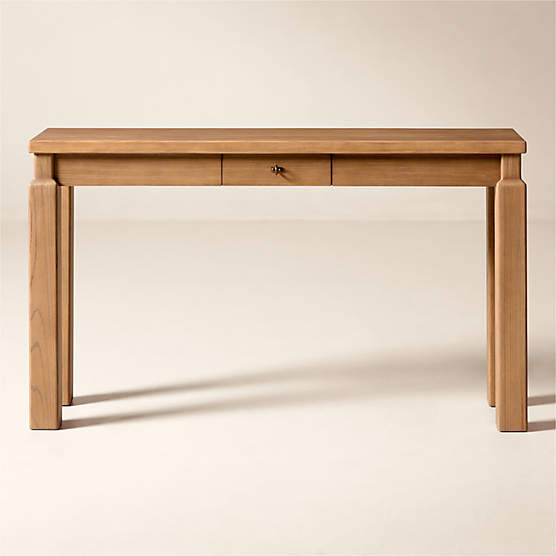 Daybreak 54" Light Ash Wood Console Table