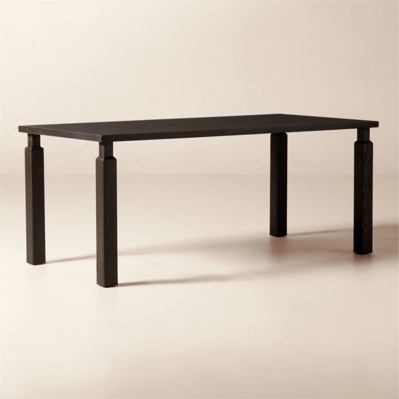 Daybreak 72" Rectangular Dark Ash Wood Dining Table - image 1 of 5