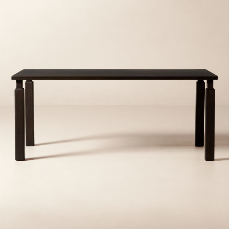 Daybreak 72" Rectangular Dark Ash Wood Dining Table - image 0 of 5