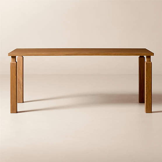 Daybreak 72" Rectangular Light Ash Wood Dining Table