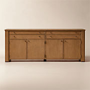 Daybreak 80" Dark Ash Wood Credenza