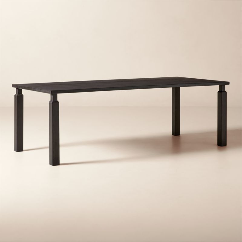 Daybreak 90" Rectangular Dark Ash Wood Dining Table - image 1 of 5