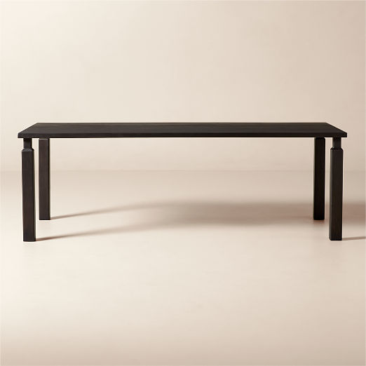 Daybreak 90" Rectangular Dark Ash Wood Dining Table