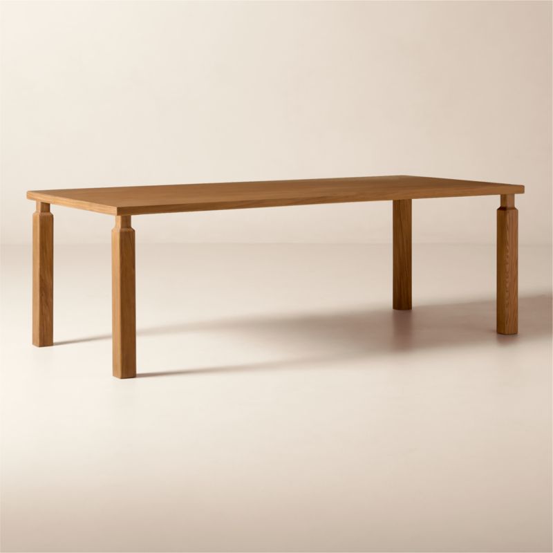 Daybreak 90" Rectangular Light Ash Wood Dining Table - image 5 of 9