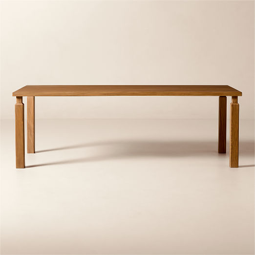 Daybreak Rectangular Light Ash Wood Dining Table (72" - 90")