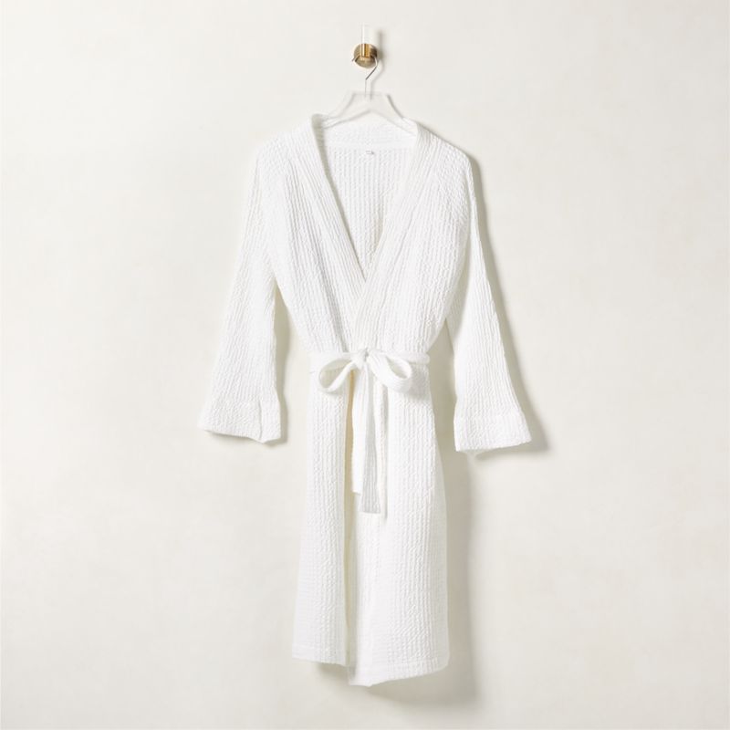 Eastind Organic Cotton White Waffle Bathrobe S/M + Reviews