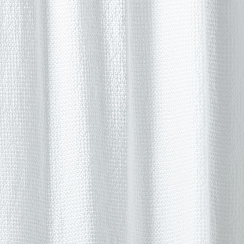 Eastind Organic Cotton White Waffle Shower Curtain 72'' + Reviews | CB2